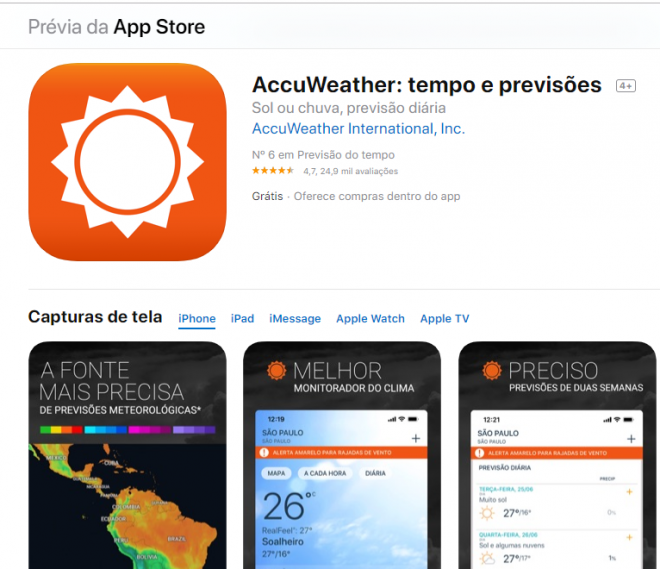 5 melhores apps para ver a previsão do tempo - Positivo do seu jeito