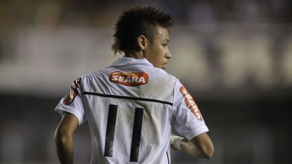 Brazilian football star Neymar, of Santo