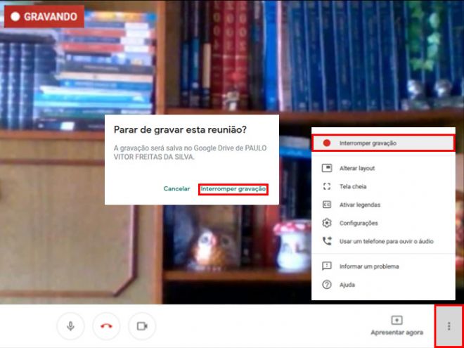 Google Meet: como gravar uma reunião e salvar no Google Drive - 6