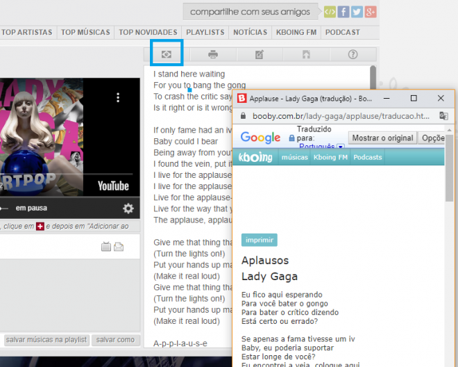 Kboing: como usar o site para ouvir músicas com letras online - 4