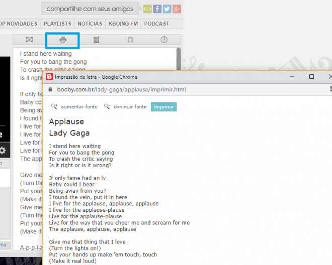 Kboing: como usar o site para ouvir músicas com letras online - 5