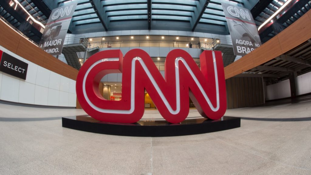 Saguão da sede da CNN Brasil, em São Paulo