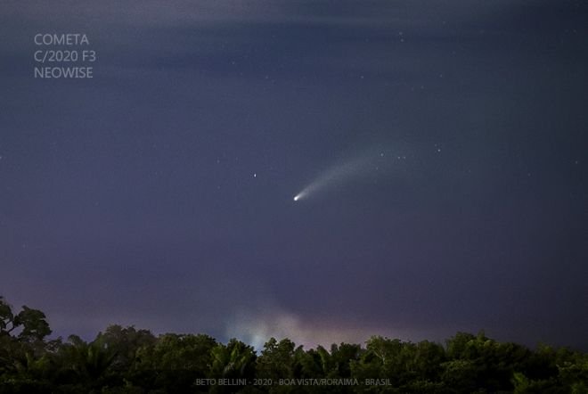 Cometa NEOWISE passa pelo Brasil e é fotografado no céu noturno; veja imagens - 5