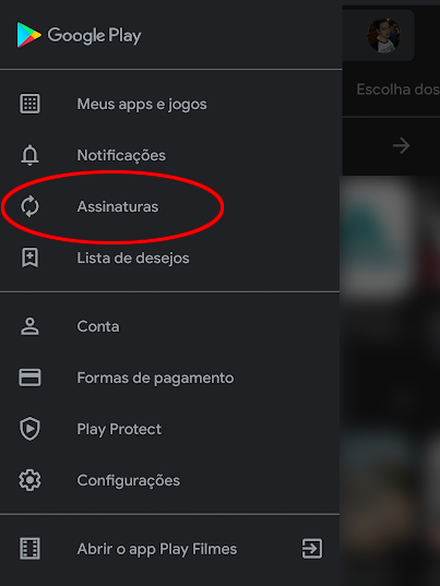 Como cancelar compras no Google Play Store ou alterar a forma de pagamento - 3