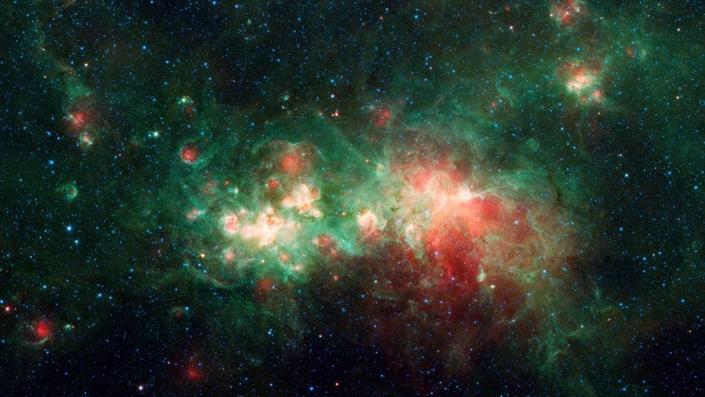 O desativdo telescópio espacial Spitzer fez um registro incrível da nebulosa W51 - 2