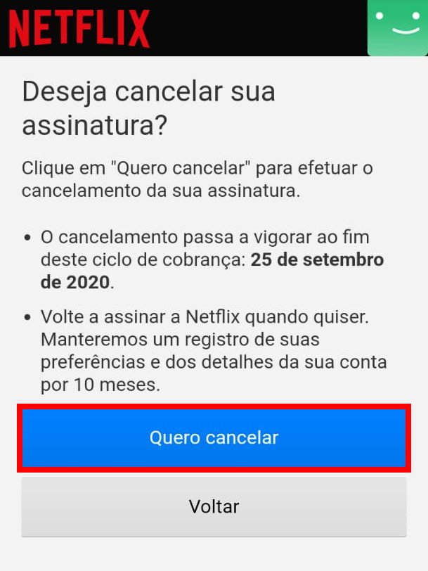 Como cancelar a conta na Netflix - 5