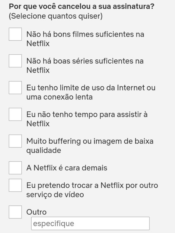 Como cancelar a conta na Netflix - 6