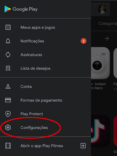 Como limpar o histórico de busca na Google Play Store - 3