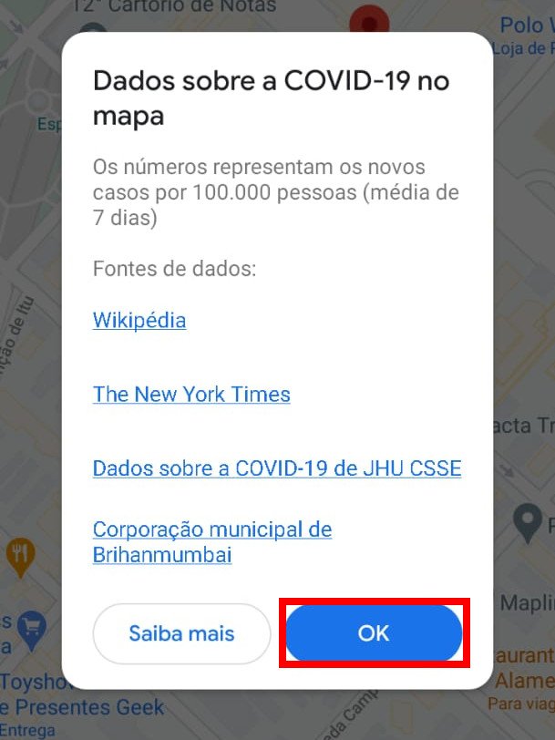 Como ver no Google Maps regiões com novos casos de COVID-19 - 4