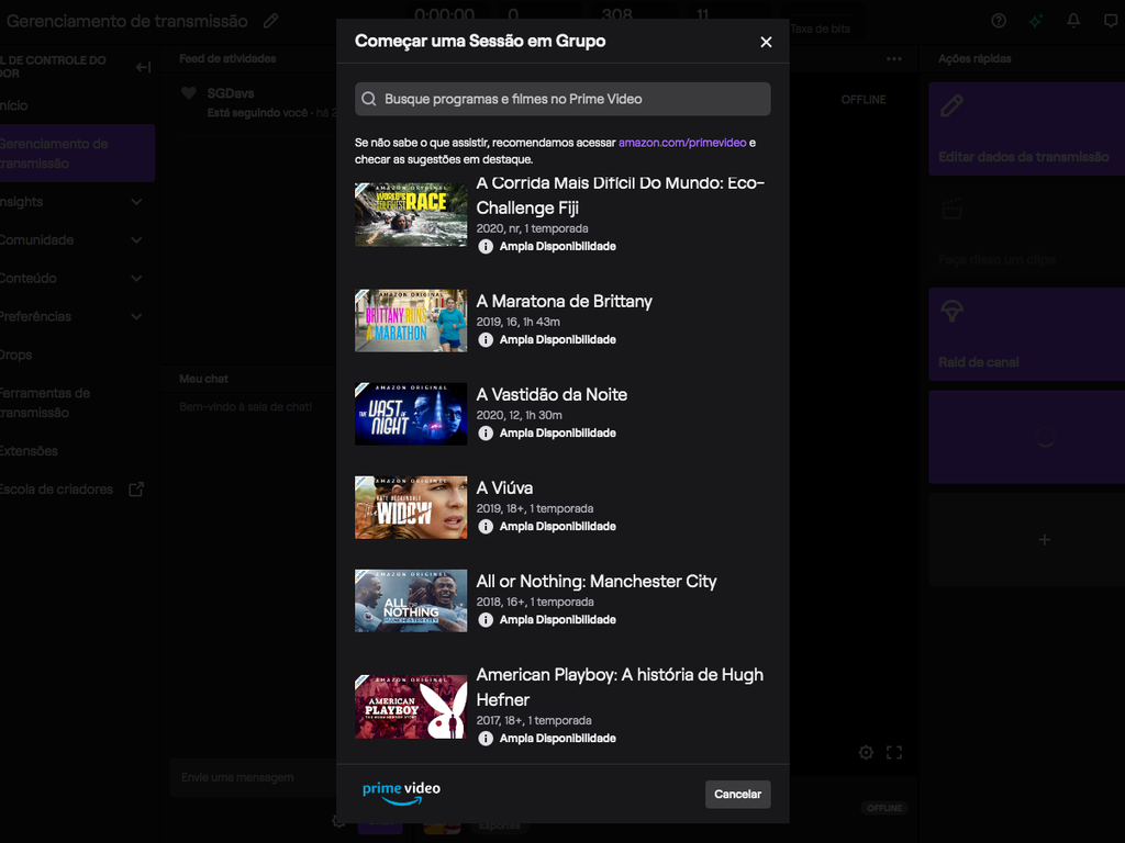 Como vincular sua conta Twitch com a Amazon Prime e criar uma Watch Party - 10