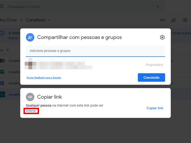 Google Drive: como manter arquivos privados em pasta compartilhada - 6