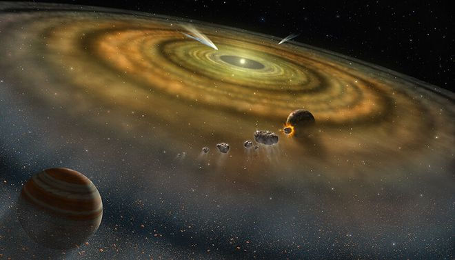 Meteoritos indicam que o Sistema Solar se formou em menos de 200 mil anos - 2