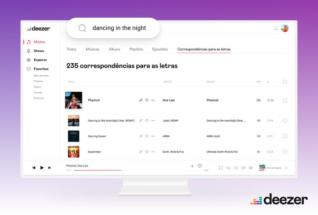 Deezer permite encontrar músicas buscando por trechos da letra - 2