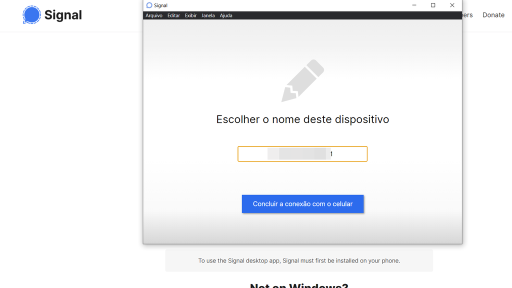 Como baixar e usar o Signal Web - 6