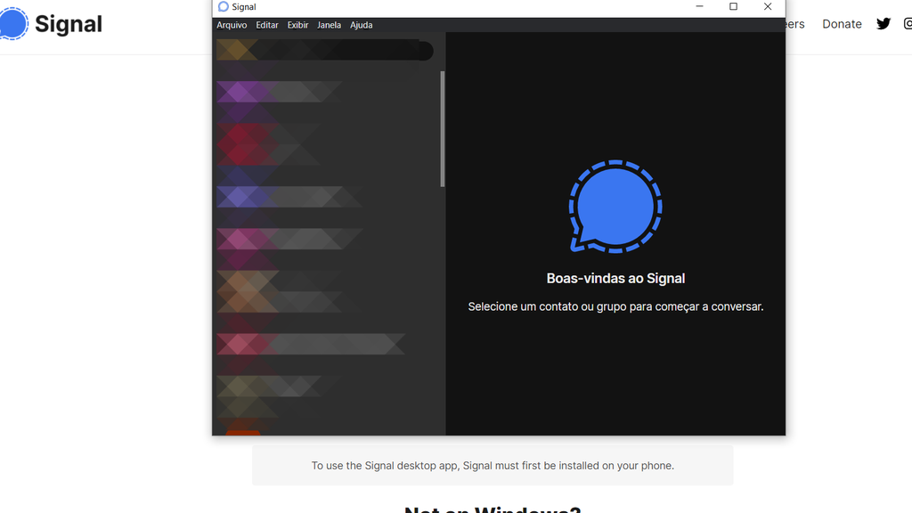 Como baixar e usar o Signal Web - 7