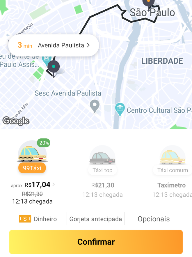 Como pedir um táxi no aplicativo da 99 - 4