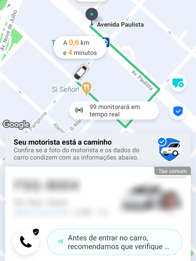 Como pedir um táxi no aplicativo da 99 - 7