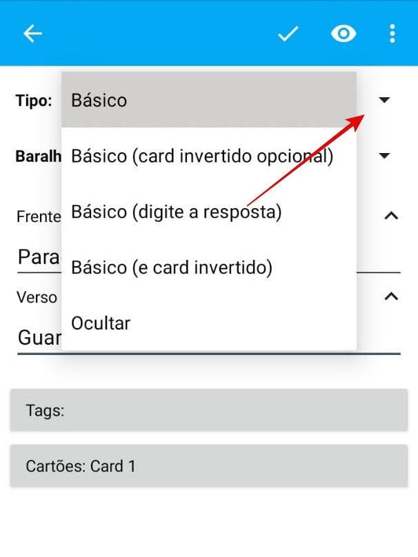 Como criar flashcards online com o app Ankidroid - 8