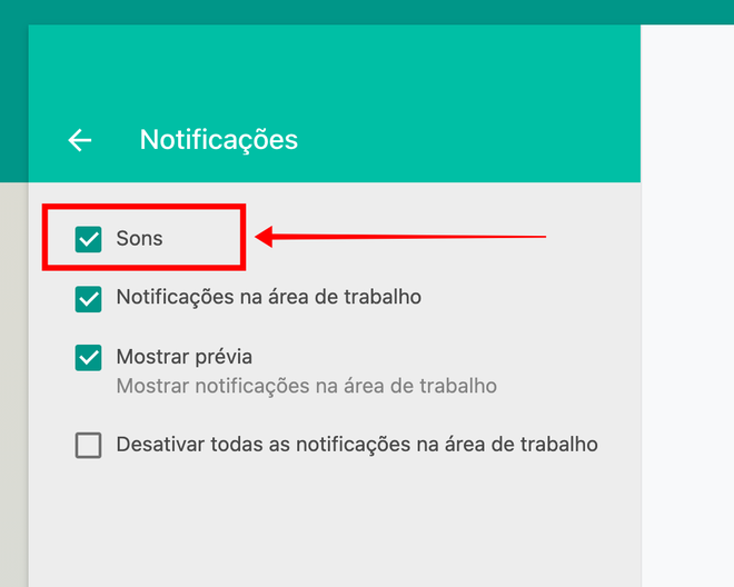 Como deixar o WhatsApp Web em modo silencioso - 4