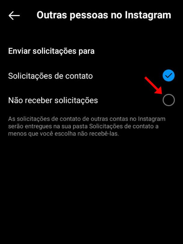 Como desativar solicitações de mensagens no Direct - 7