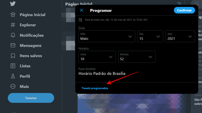 Como editar um tweet programado - 3