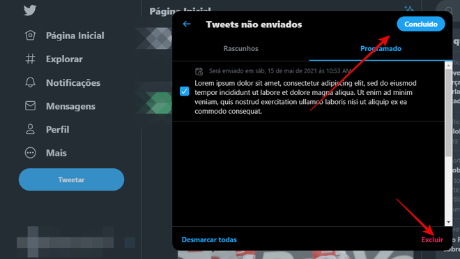 Como editar um tweet programado - 7