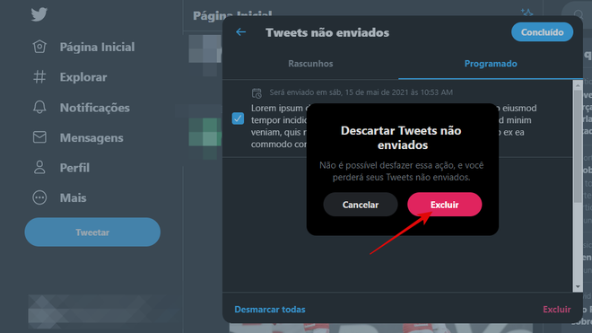 Como editar um tweet programado - 8