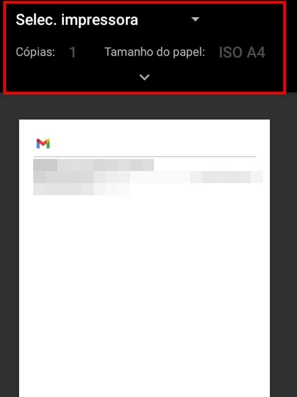 Como imprimir um e-mail do Gmail pelo celular Android - 4