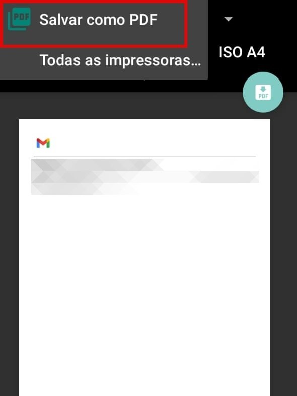 Como imprimir um e-mail do Gmail pelo celular Android - 5