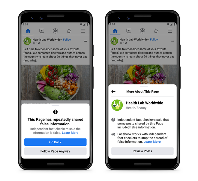 Facebook reduzirá alcance de quem compartilhar informações falsas - 2