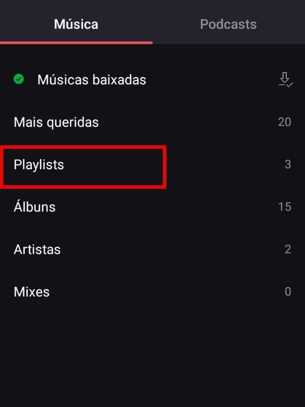 Como apagar uma playlist do Deezer - 3