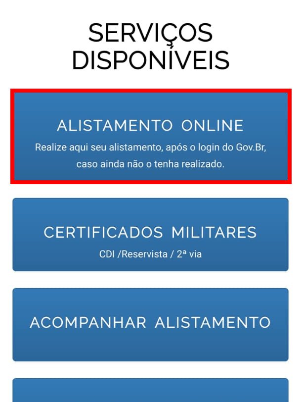 Como funciona o Alistamento Militar Online - 5