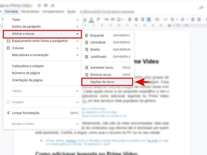 Como colocar um recuo de parágrafo no Google Docs - 6