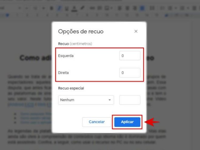 Como colocar um recuo de parágrafo no Google Docs - 7