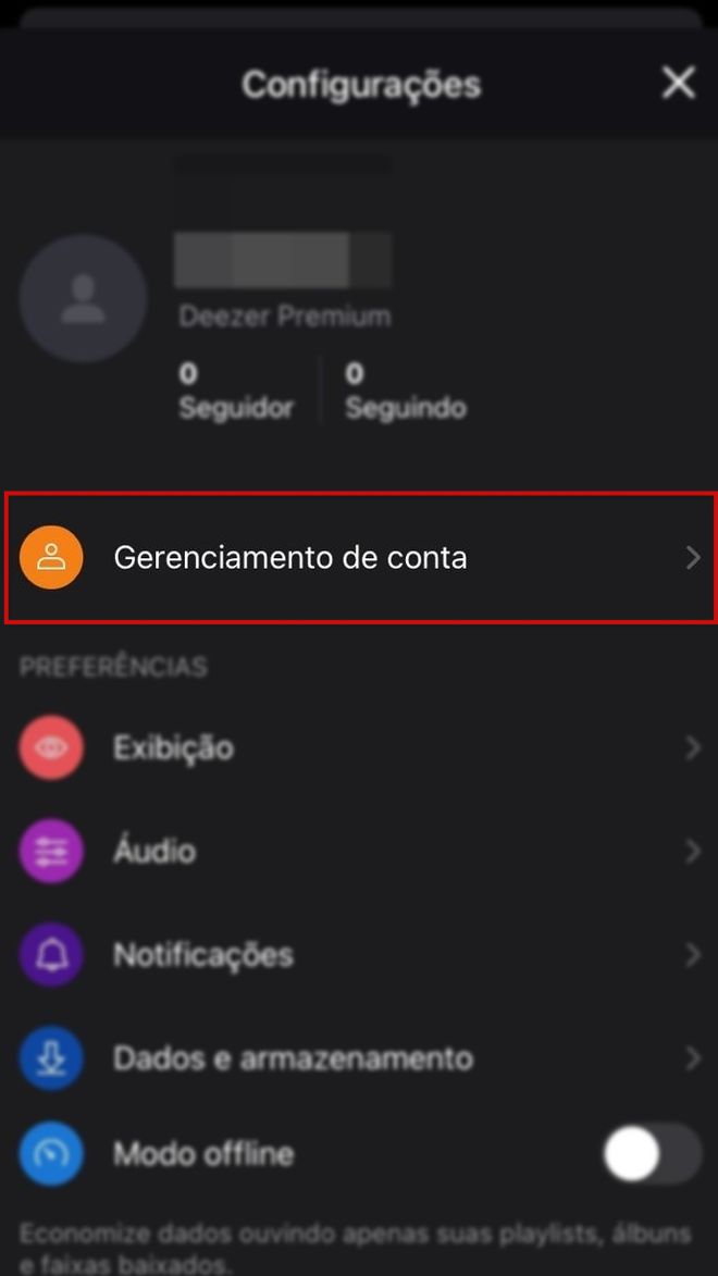 Como mudar o e-mail cadastrado na Deezer - 3