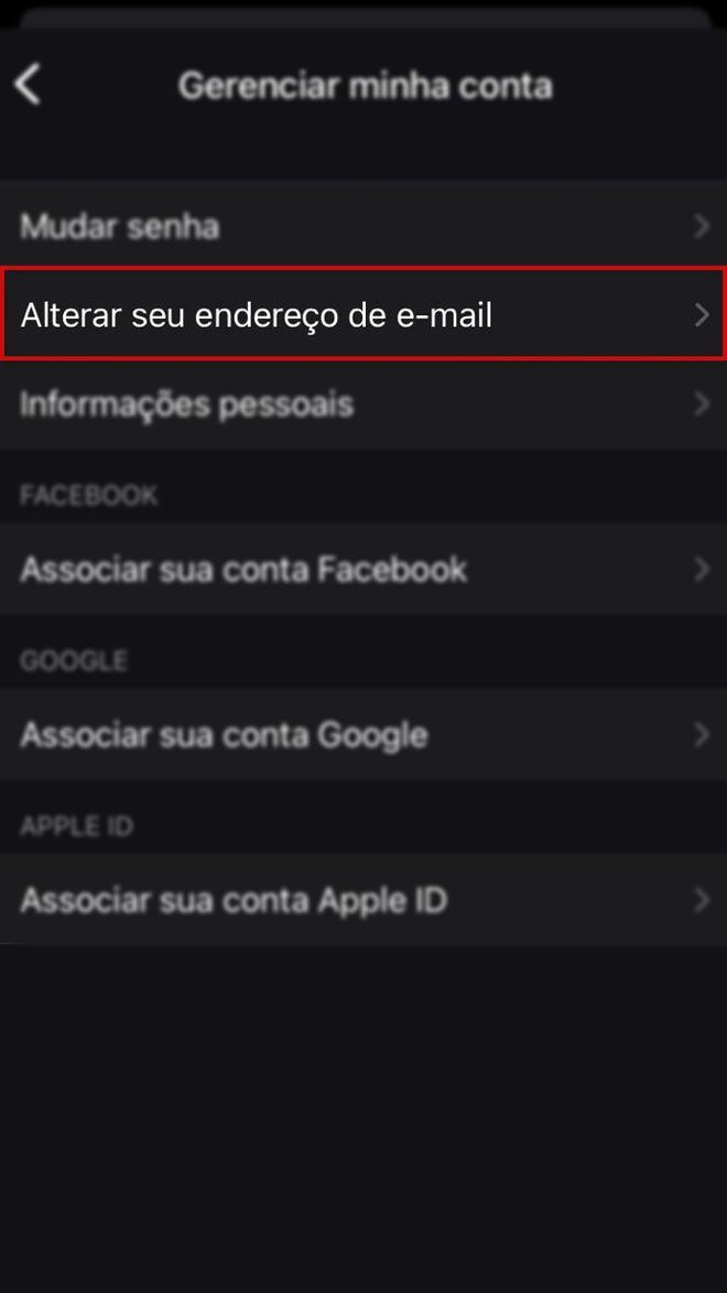 Como mudar o e-mail cadastrado na Deezer - 5