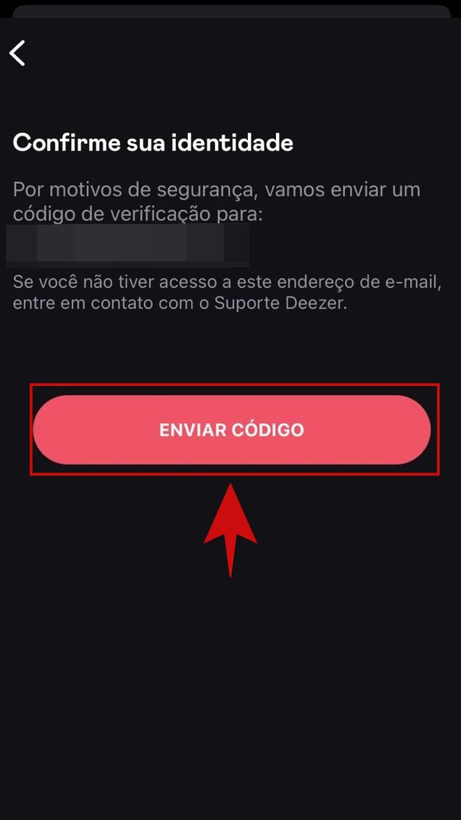 Como mudar o e-mail cadastrado na Deezer - 6