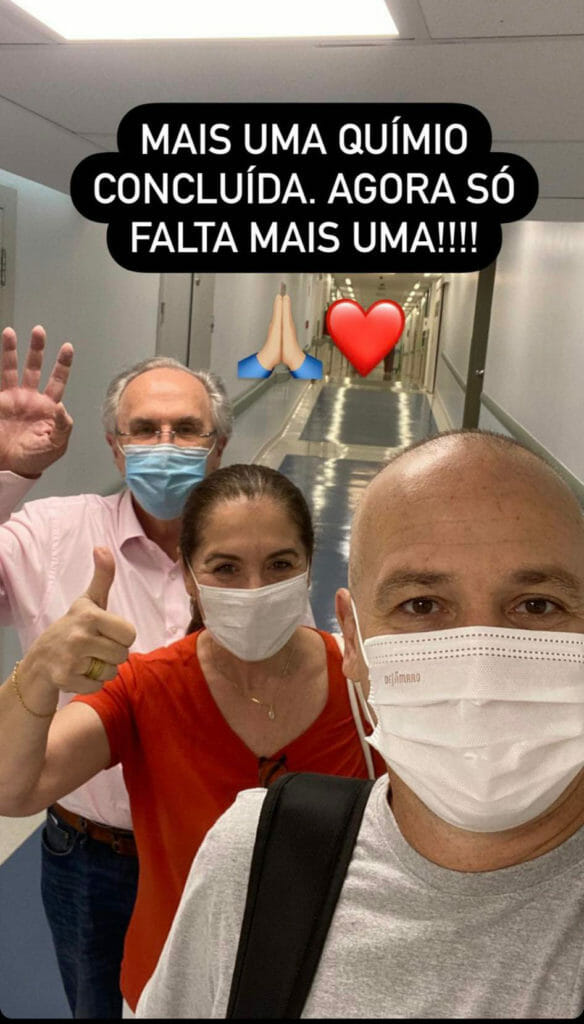 Caio Ribeiro vibra com penúltima sessão de quimioterapia em sua luta contra o câncer - 1