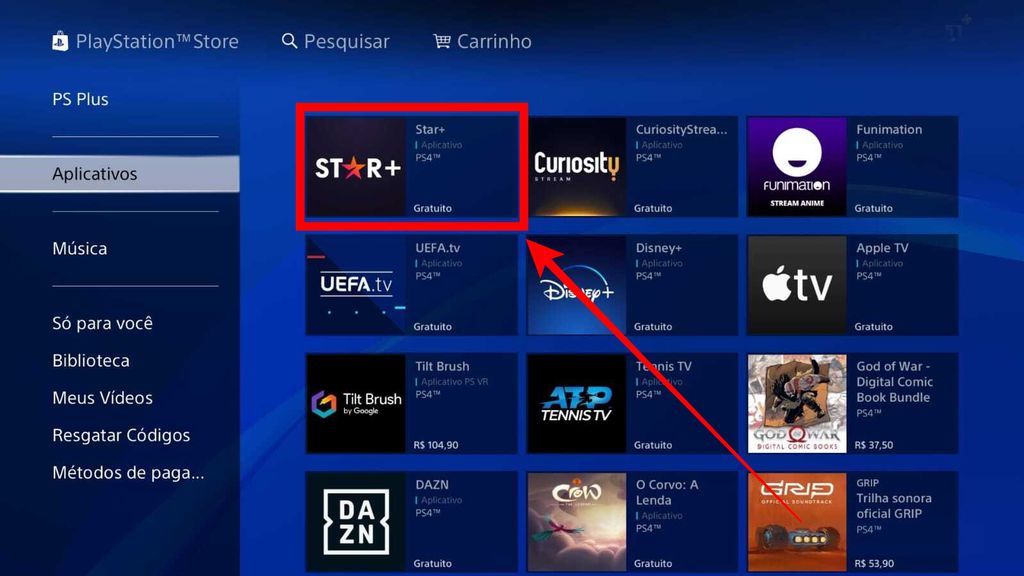 Como baixar o Star+ no PS4 e PS5 - 4