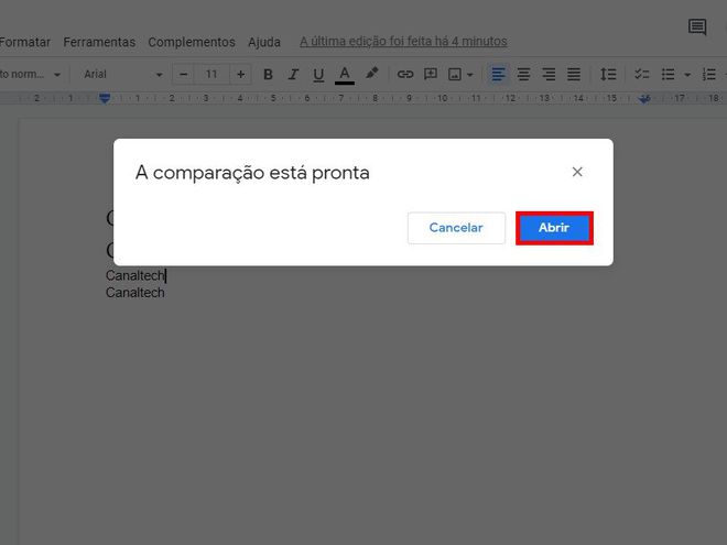 Como comparar dois documentos usando o Google Docs - 7