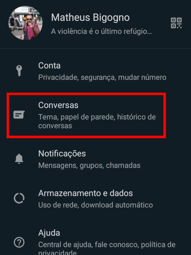 Como limpar as conversas do WhatsApp - 10