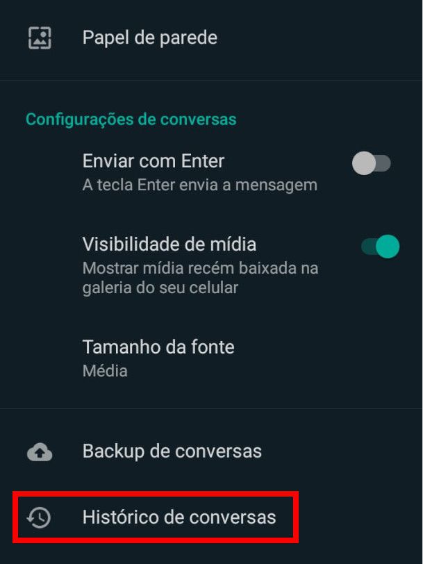 Como limpar as conversas do WhatsApp - 11