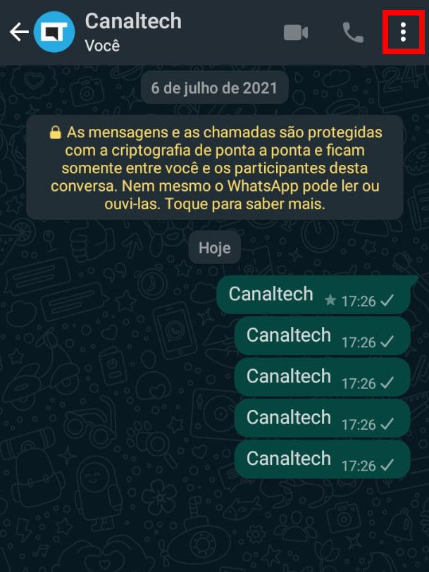 Como limpar as conversas do WhatsApp - 2