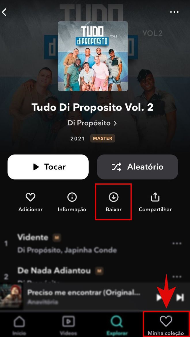 Como usar o Tidal para ouvir músicas offline no seu celular - 3