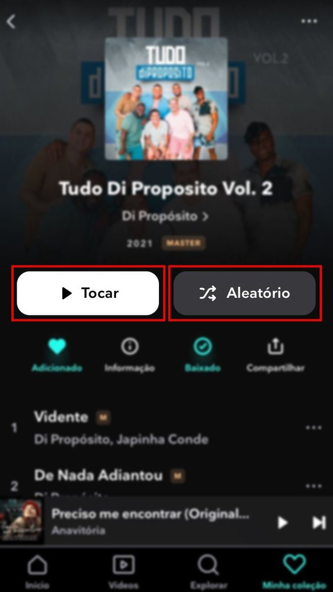 Como usar o Tidal para ouvir músicas offline no seu celular - 6