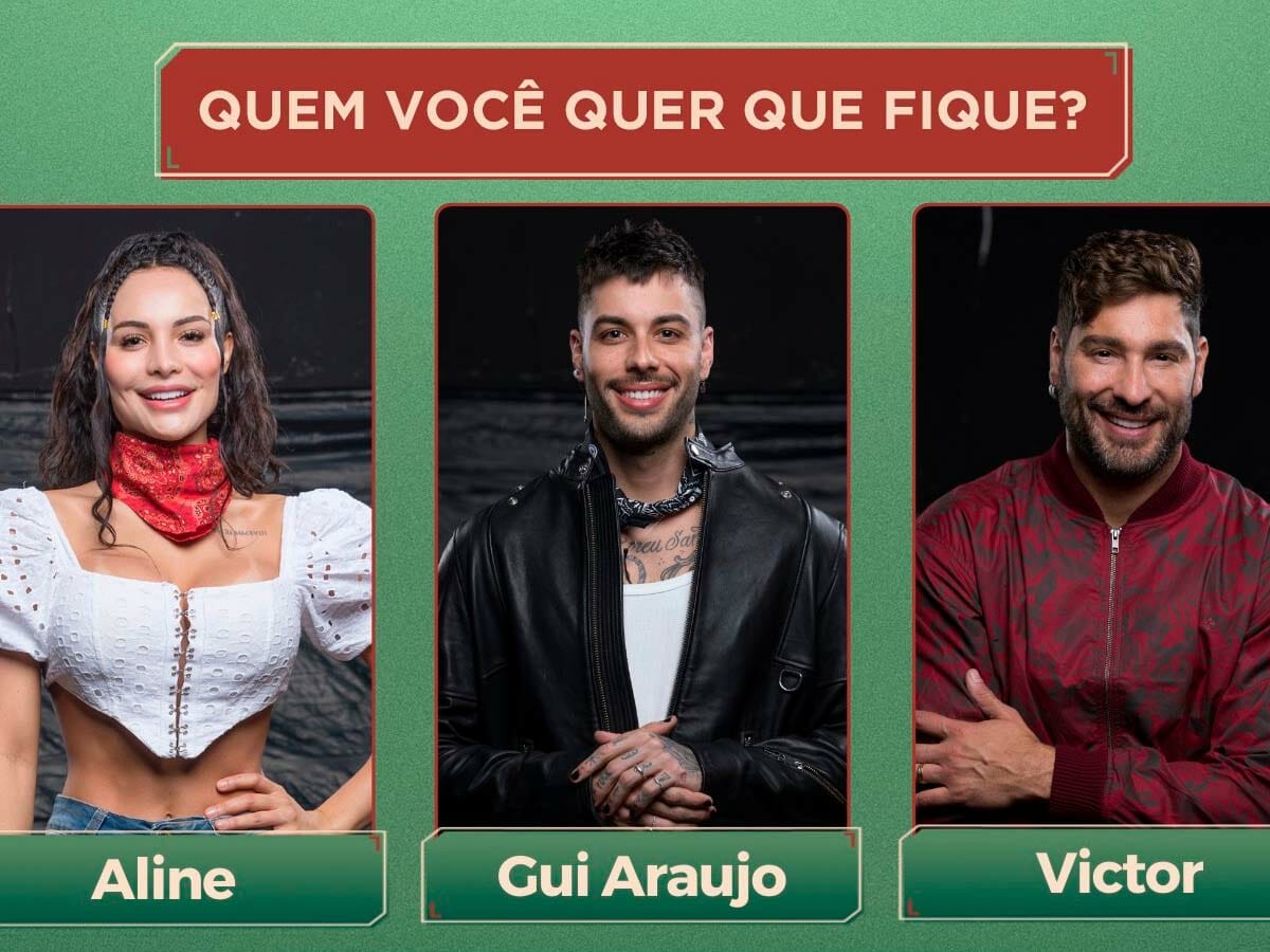 Aline Mineiro, Gui Araujo e Victor Pecoraro se enfrentam na quarta Roça de A Fazenda 2021 - 1