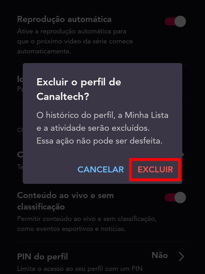 Como editar e excluir um perfil no Star+ - 6