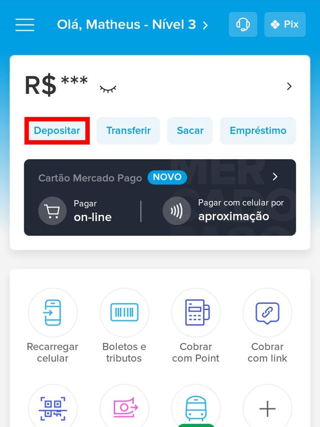 Como transferir dinheiro do Caixa Tem para Mercado Pago pelo celular - 5