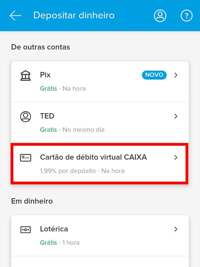 Como transferir dinheiro do Caixa Tem para Mercado Pago pelo celular - 6