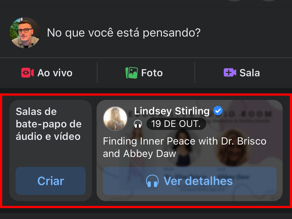 Como usar as salas de áudio do Facebook - 4